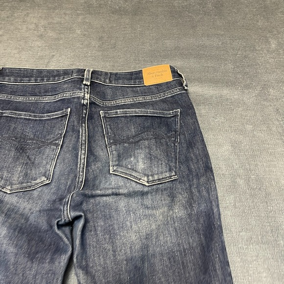 Abercrombie & Fitch Ankle Jeans Womens 4/27 Blue Denim Cotton High Rise Raw Hem - Picture 5 of 15